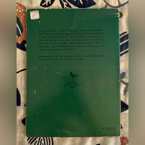 Vintage copy of Cecil’s G. and the 9 Monkeys by H.A. Rey - Picture 2 of 3